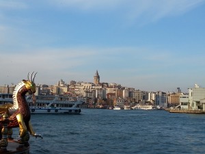 Istanbul. Il corno d'oro con la torre Galata sullo sfondo. Foto di Giusi Andolina