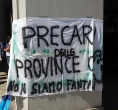 Striscione precari province_p