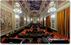 Sala d'Ercole a Palazzo dei Normanni a Palermo, sede dell'ARS