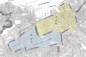 Mappa ZTL programmate a Palermo. La zona è molto vasta, senza fermate delle lprime tre linee tram. Non è facile procurarsi una mappa che non appare né nel sito del Comune né in quello dell'AMAT (ente gestore). Le uniche mappe disponibile sono quelle pubblicate dai maggiori quotidiani locali