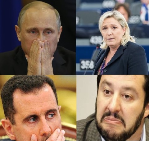 Putin Le Pen Assad Salvini