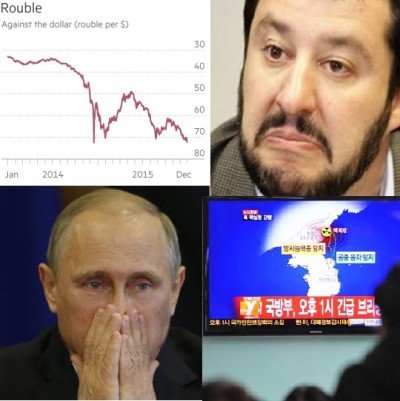 Crollo rublo Putin Salvini Corea