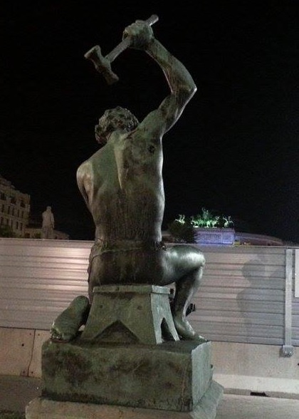 Piazza politeama statua e cantiere anello_2