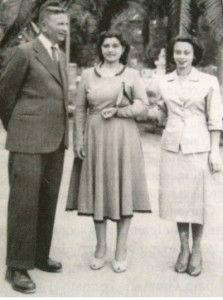 Salvatoe Hamel con la moglie Ida e la figlia Lina in una foto del 1950.