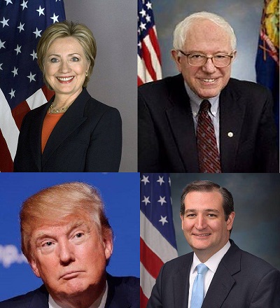 Primarie USA Clinton Sanders Trump Cruz_m