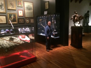 Pasquale Hamel, direttore del Museo della Storia Patria a Palermo, all'interno dello stesso museo.