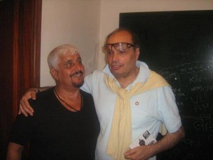 Pino Daniele e Salvo Pistoia a Zafferana Etnea nel 2013.