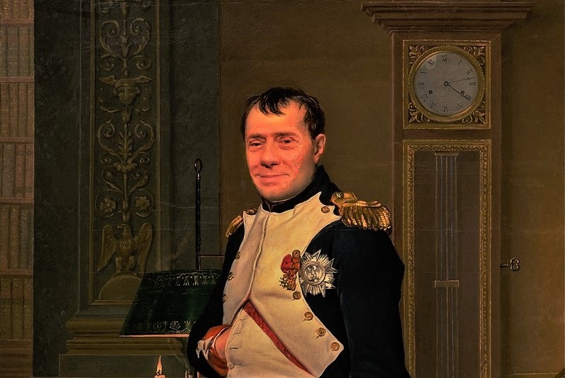 Berlusconi redivivo Napoleone e Il Cinque Maggio E T