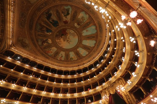 Interno del Teatro Massimo. Foto di Igor Petyx