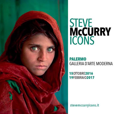 Locandina Mostra McCurry alla GAM Palermo