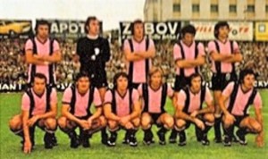 Il Palermo 1973-74 foto da figurina Panini dell'epoca.