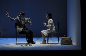 Paolo Briguglia e Silvia Ajelli in Nel nome del padre, di Luigi Lunari, al Teatro Biondo di Palermo. Regia di Alfio Scuderi