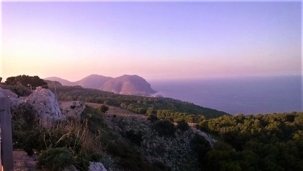 Capo Gallo visto da Monte Pellegrino, foto di Marco Landolina