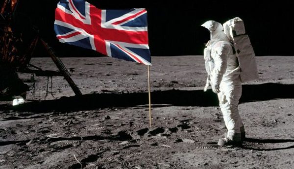 Brexit... Walking and diving in the moon. What a splash!