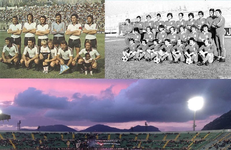 Palermo e Novara 1976-77 e stadio Barbera oggi M