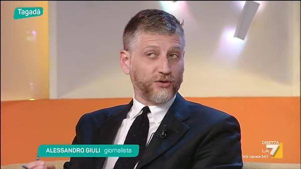 Alessandro Giuli a Tagada la7