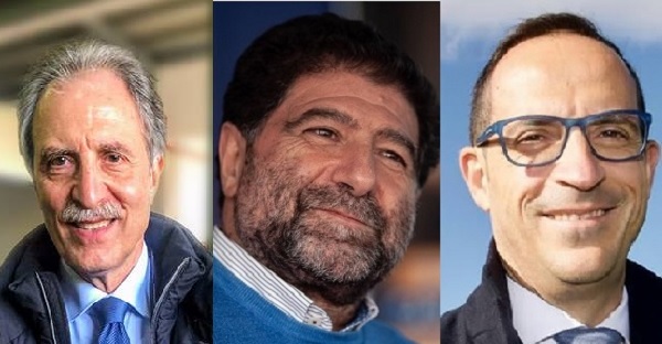 Tre candidati presedente Basilicata 2019 M