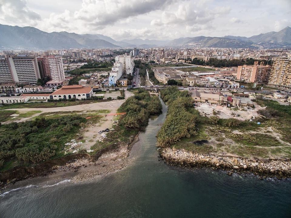 Foto del fiume Oreto pubblicata dal FAI delegazione Palermo