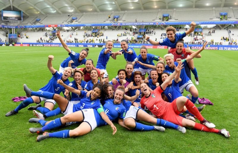 Nazionale femminile calcio giugno 2019