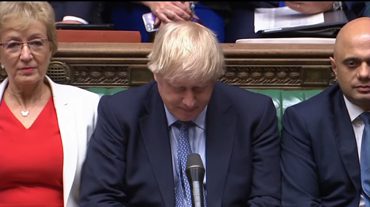 Boris Johnson umiliato in Parlamento, 25 settembre 2019 . Arriverà un effetto-Italia fino a Londra?