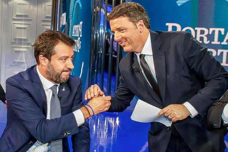 Renzi e Salvini a Porta a Porta 1