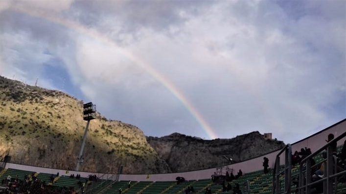 Palermo calcio e impegno sociale arcobaleno foto di Gabriele Bonafede M