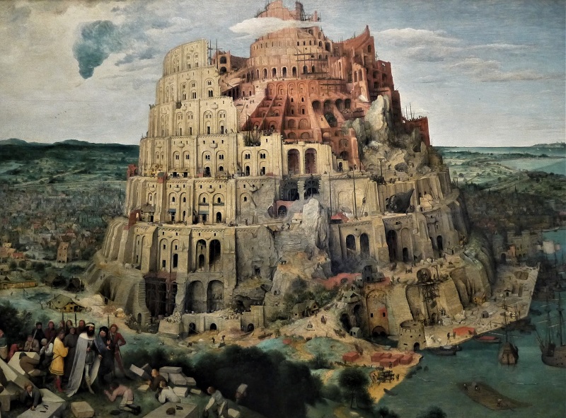 La Torre di Babele dipinto di Pieter Bruegel il Vecchio GN M 2