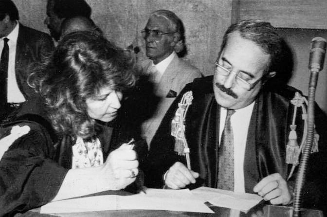 Judge Giovanni Falcone and his wife Francesca Morvillo