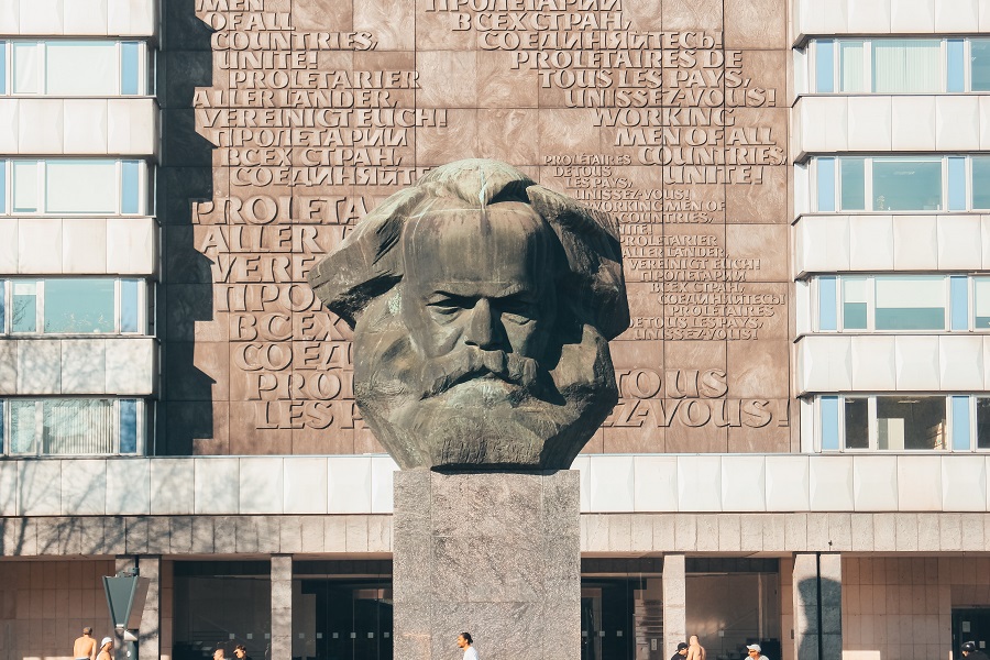 Karl Marx monumento Chemnitz Germania