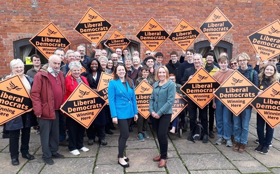 Liberal Democrats crush Conservatives in their stronghold Cover Helen Morgan M